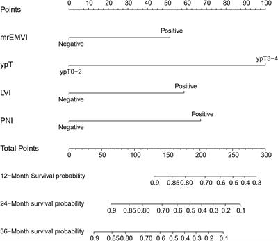 Development and Validation of an MRI-Based Nomogram Model for Predicting Disease-Free Survival in Locally Advanced Rectal Cancer Treated With Neoadjuvant Radiotherapy